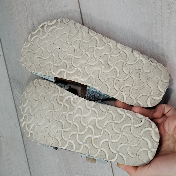 Birkenstock Birkis Women Comfort Glitter Straps Sandals Flip Flop shoes sz 38/7 - Picture 10 of 12